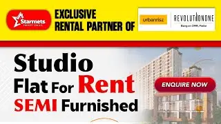 Studio Flat for Rent @OMR | Urbanrise Revolution One | Next Gen Amenities& Rooftop | Semi furnished