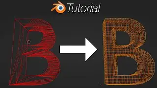 [4.0] Blender Tutorial: Text Topology Fix in 1 Minute