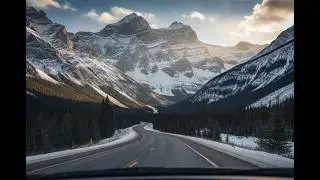 Driving Through the Canadian Rockies | Canmore to Revelstoke Timelapse