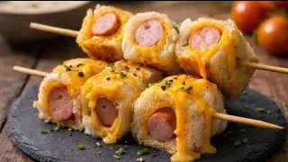 Soft & Cheesey Mini Sausage Bread | Better Than Bakery! Easy make at home Bread Recipe!