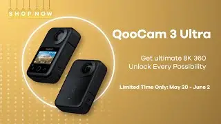 QooCam 3 Ultra On Sale | 8K 10-bit HDR 360 Camera Deal!