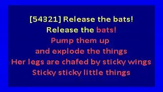 Birthday Party  - Release the Bats (karaoke)