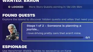 Someone is planning a joyride... - Fortnite Found Quests