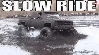 BFE MUD BOG - SLOW RIDE GMC Quad Cab Mudding