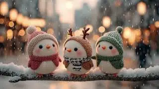 Christmas Jazz Music & Adorable Birds on a Snowy Branch &ndash; Cozy Holiday Instrumental Ambience
