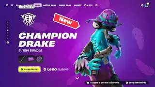 Fortnite Item Shop Review #1 + FNCS Drake Skin!