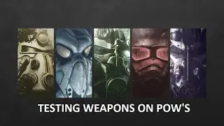 Fallout 4 - Testing Weapons On POW's - Gauss Rifle