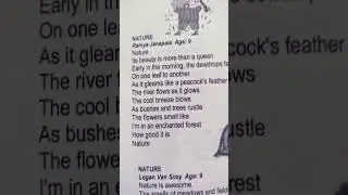 my poem in 3rd grade got published#young authors poetry digest# strangers