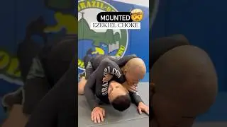 Mounted NOGI Ezekiel Choke 🔥 #shortsvideo #jiujitsu #grappling