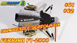 MODELLINO FERRARI F1-2000 MICHAEL SCHUMACHER CENTAURIA N.41 E 42 SOSPENSIONE E SCATOLA CAMBIO DESTRA