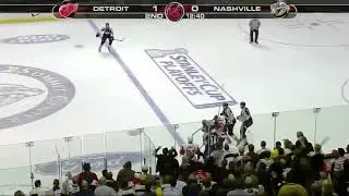 Niklas Kronwall Hit on Radek Bonk