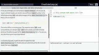 Lesson 25 | ES6 | Import a Default Export
