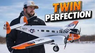 This Twin Flies WAY Too Good&hellip;  E-flite Beechcraft D18