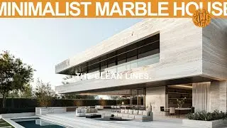 Modern Marble House and Minimalist Patio Gardens for Sustainable Luxury For Escape to tranquility