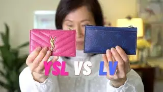 YSL FRAGMENT CARD HOLDER UNBOXING + Comparison With the LV Card Case