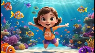Three Little Fish Swim in the Sea | Fun Counting Song for Kids | Underwater Adventure Rhyme