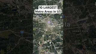 The Top 10 LARGEST Metro Areas in the United States.  #newyorkcity #texas  #miami