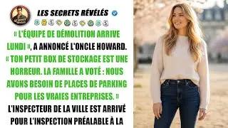 Mon oncle a tenté de raser mon entrepôt. L'inspecteur de la ville y a trouvé mon secret.