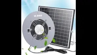 LiL DiHo LilDiho solar attic fan- solar exhaust fan with 25 watt Solar Panel + High Speed Exhaust
