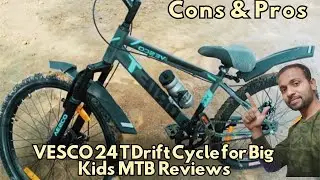 VESCO 24 T Drift Cycle for Big Kids MTB Mountain Bike Reviews