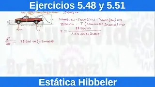 Estática Hibbeler 12 Edición. Ejercicios Resueltos (5.48 y 5.51) [Física][Ingeniería]