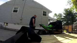 Motorcycle shed  no place to store your bike?  Check this video out!