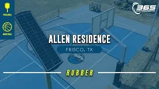 Rubber Basketball & Pickleball Combo Court: Dallas Mavericks