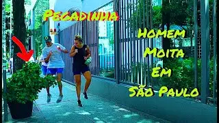 Pegadinha- Homem moita em São Paulo |  Bushman Prank in Brasil