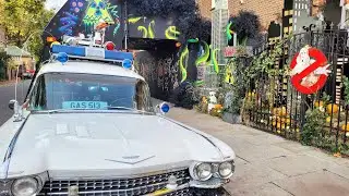 The BEST Halloween displays in London, M&S Halloween food & Lemax SpookyTown!
