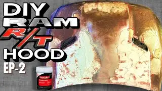 I Didn't want to Spend $$$ for a RAM R/T TRUCK Hood so I made one CHEAP DIY EP-2