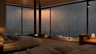 Cozy Window View: 10 Hours of Heavy Rain ASMR for Deep Sleep & Anxiety Relief 🌧️🎧