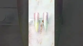 Pastel Omber Hidden Star Nail At Tutorial #ombrenails #pastel #nails #shorts #nailart #naildesign