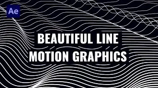 Beautiful Line Motion Graphics in After Effects | After Effects Tutorial