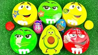 8 Minutes Satisfying with Unpacking Rainbow Skittles and Delicious M&M'S Candy From Glossy Tins ASMR