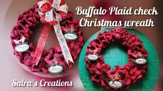 Buffalo Plaid Check Christmas Wreath