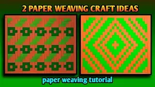 Creative Paper Weaving Tutorial for Home Crafts | Weaving with Paper Strips Step-by-Step Guide