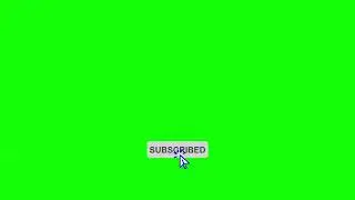 Animated Subscribe Button, button overlay, button green screen free stock video. || Free Graphics