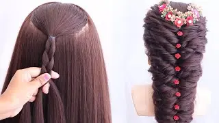 Elegante Frisur &ndash; Einfacher Zopf zum Hochzeitslook😍|Durchzieh-Zopffrisur