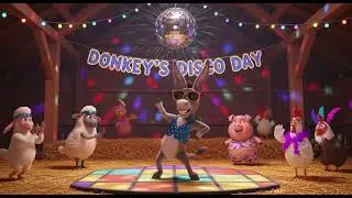 Donkey&rsquo;s Disco Day at the Farm 🕺🐴 | Dance & Sing Along Song