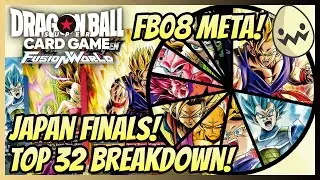 Dragon Ball Super Fusion World: FB08 Meta! Japan Finals! Top 32 Breakdown!
