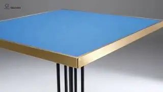 VVITAL Brass Edge Compact HPL Table Top