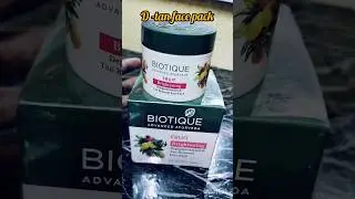 biotique fruit brightening , depigmentation & tan removal face pack review # shorts # beauty tips