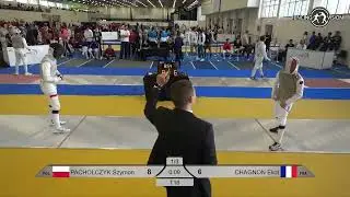 Euro Champs 2025 U23MF - L16 - Szymon Pacholczyk POL v Eliot Chagnon FRA