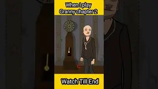 When I play Granny chapter 2 in Hindi Animation #granny #shorts