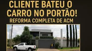 Cliente bateu o carro no portão de acm… e olha o resultado da reforma!