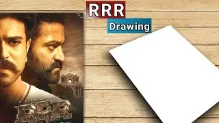 How to Draw Ram charan, N.T.R drawing, RRR drawing, RRR movie posters drawing, drawing Ram charan।।