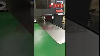 Reegao coil fed laser cutting lines in Customer site of metal cabinet/