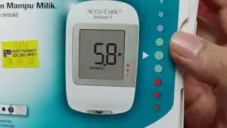 How to use #AccuCheck Instant S | Cara nak ukur gula dalam darah guna #AccuCheck Instant S #shorts