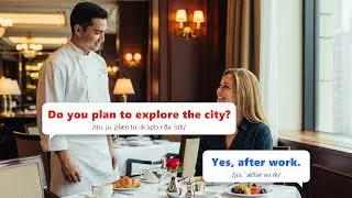 Hotel Breakfast English Conversation ☕ | Daily English for A2–B1