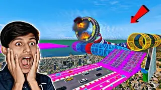 Mega Ramp Challenge 736.376% People Need Luck To Win This Race in GTA 5!